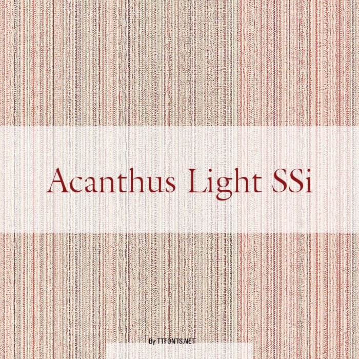 Acanthus Light SSi example